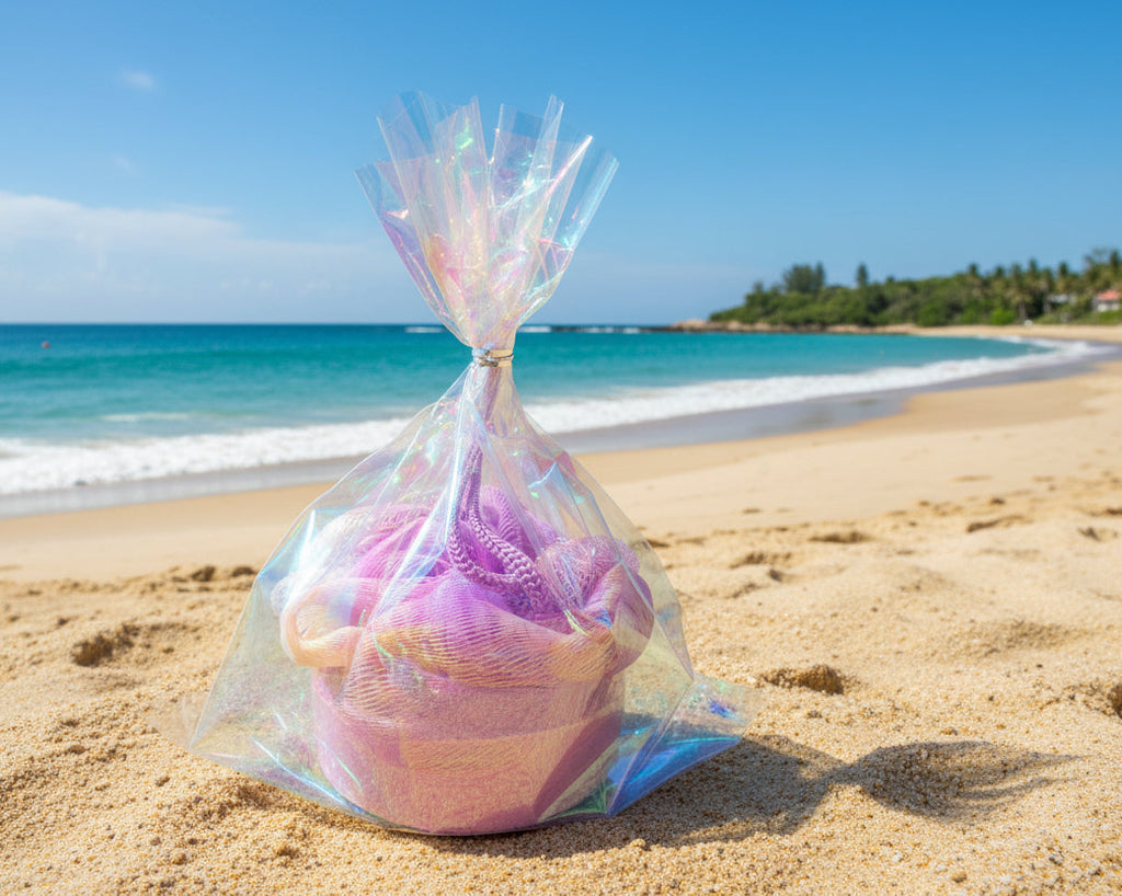 Coral Puffer Loofa Soap