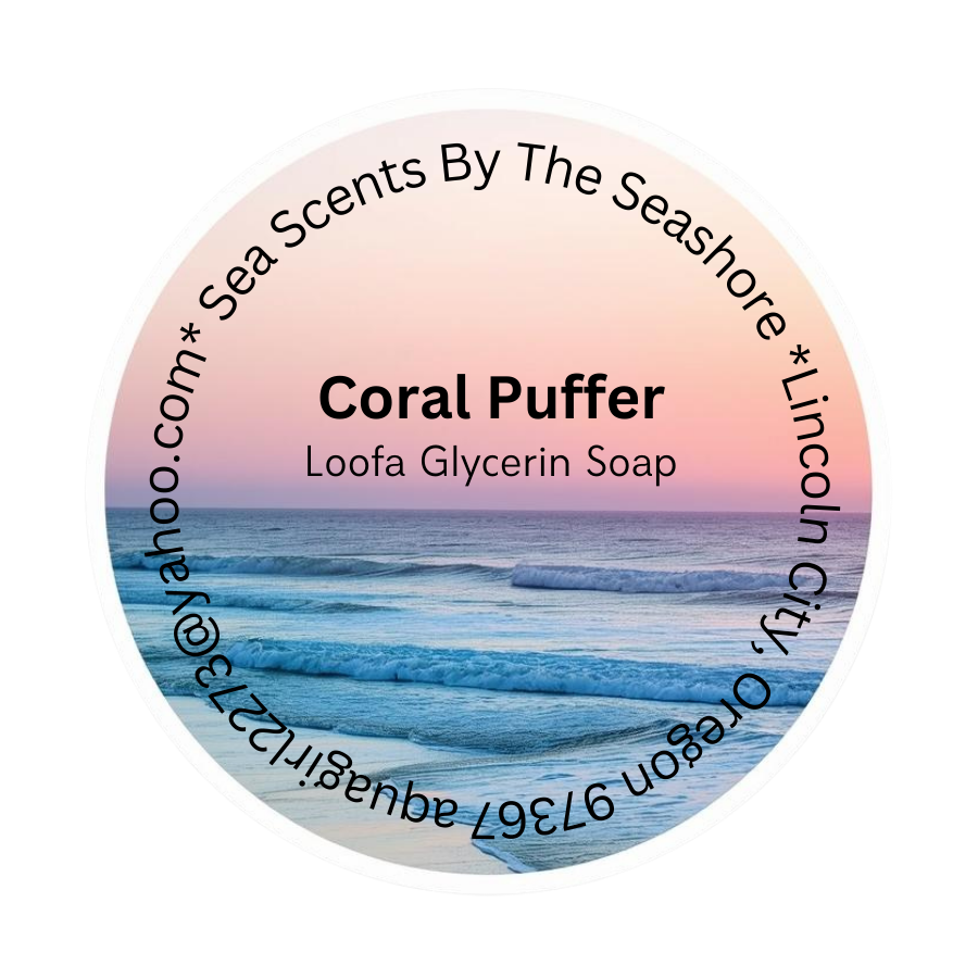 Coral Puffer Loofa Soap